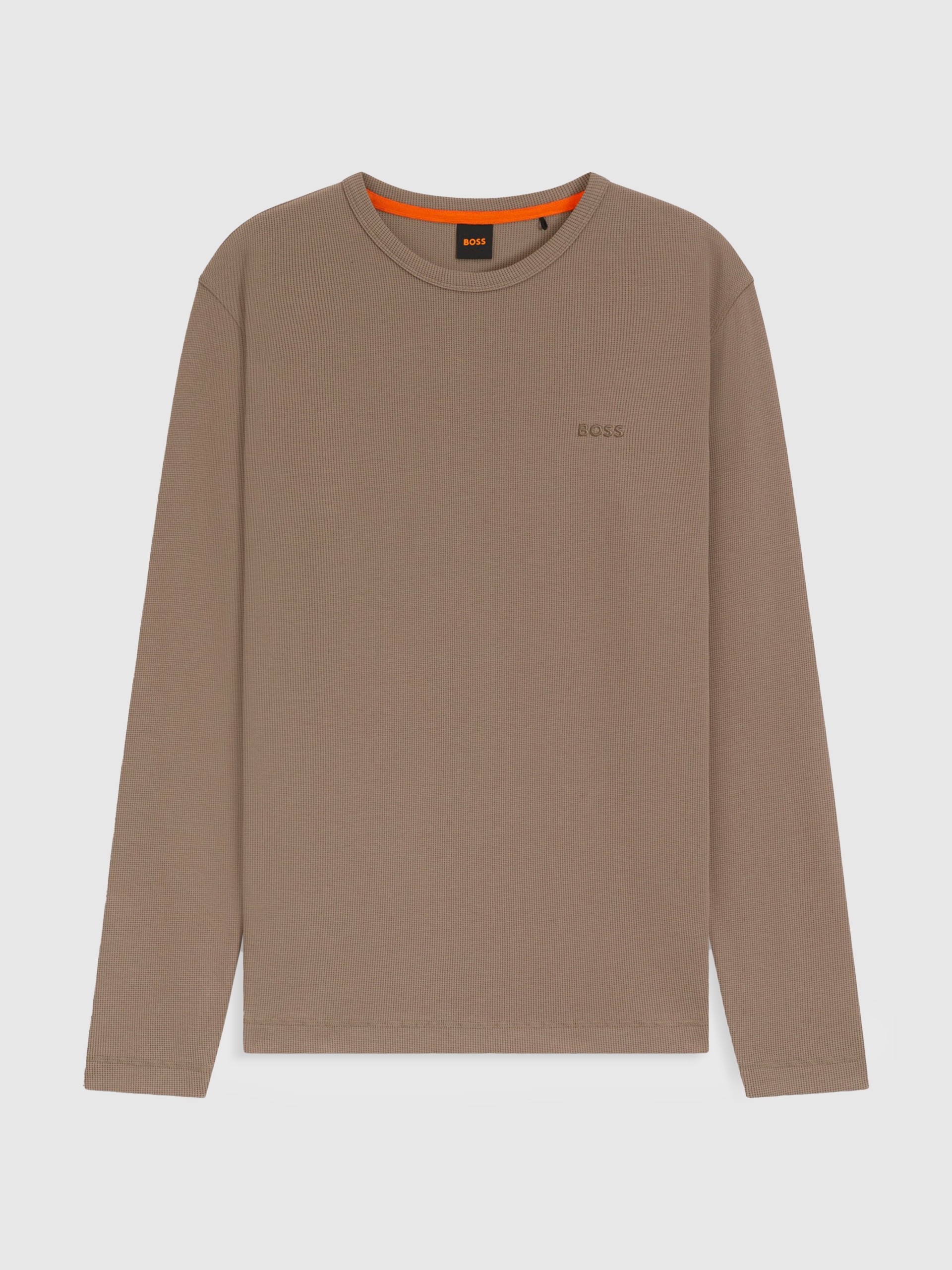 Sueter Hombre Castaño Claro Boss Orange