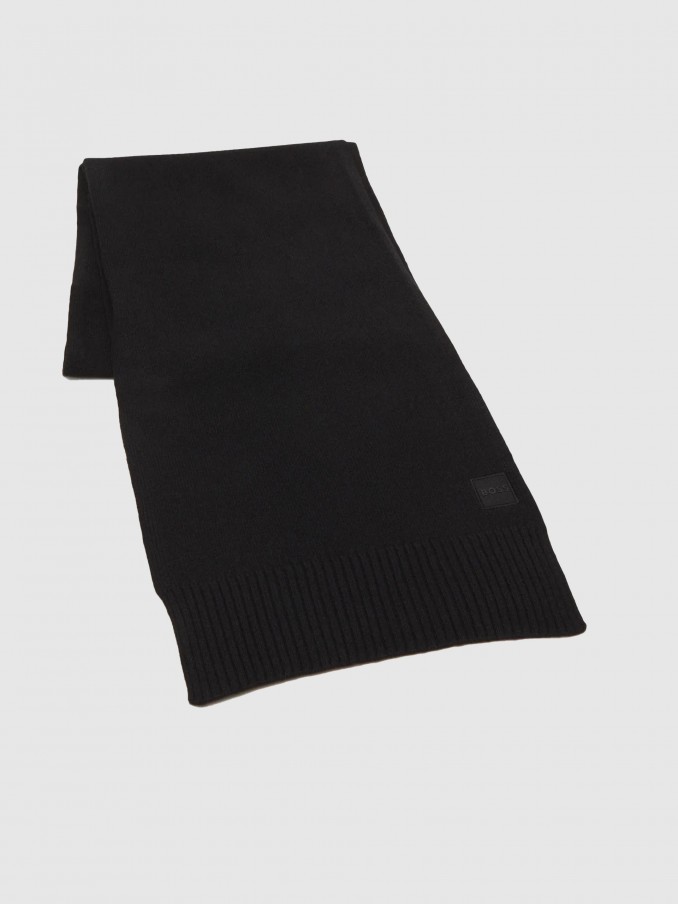Bufandas Hombre Negro Boss Orange