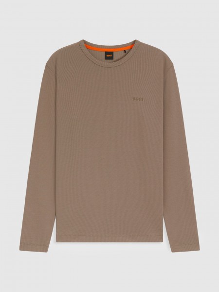 Sueter Hombre Castao Claro Boss Orange