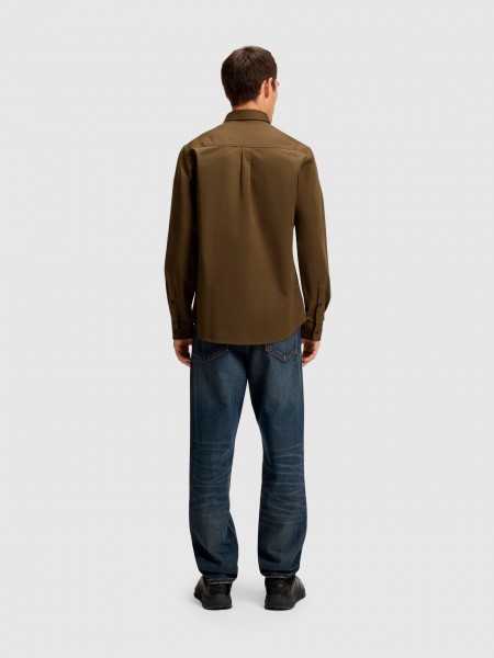 Shirt Man Green Hugo Boss