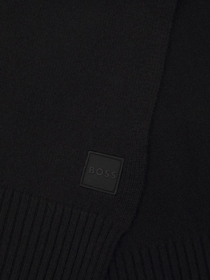 Bufandas Hombre Negro Boss Orange