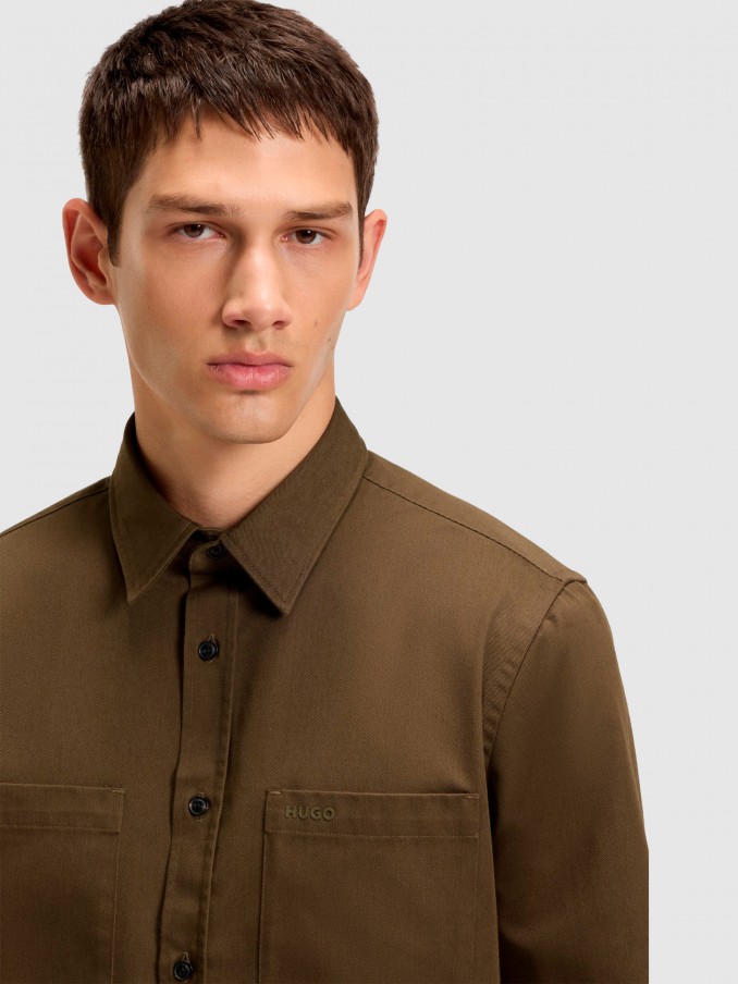 Shirt Man Green Hugo Boss