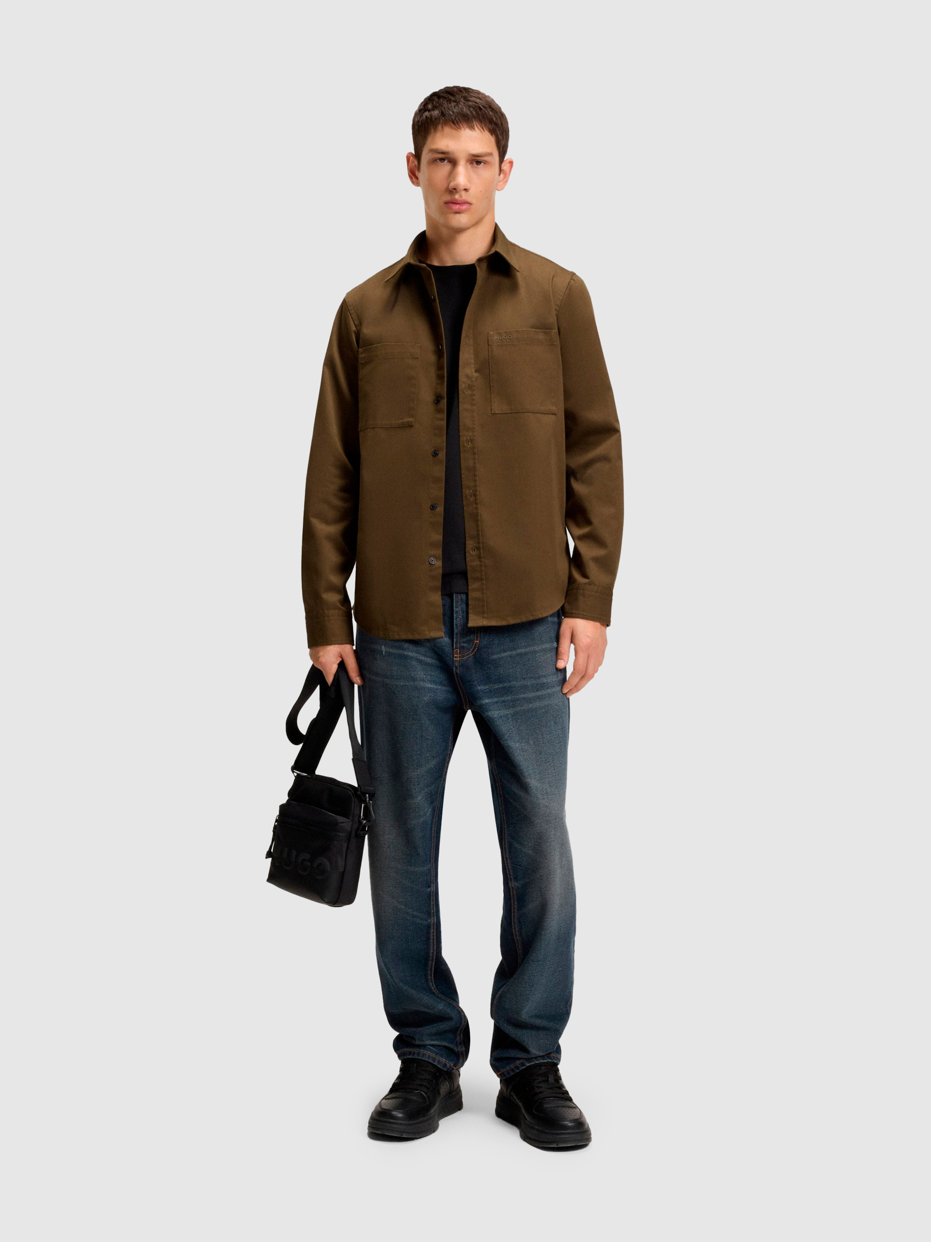 Camisa Hombre Verde Hugo Boss