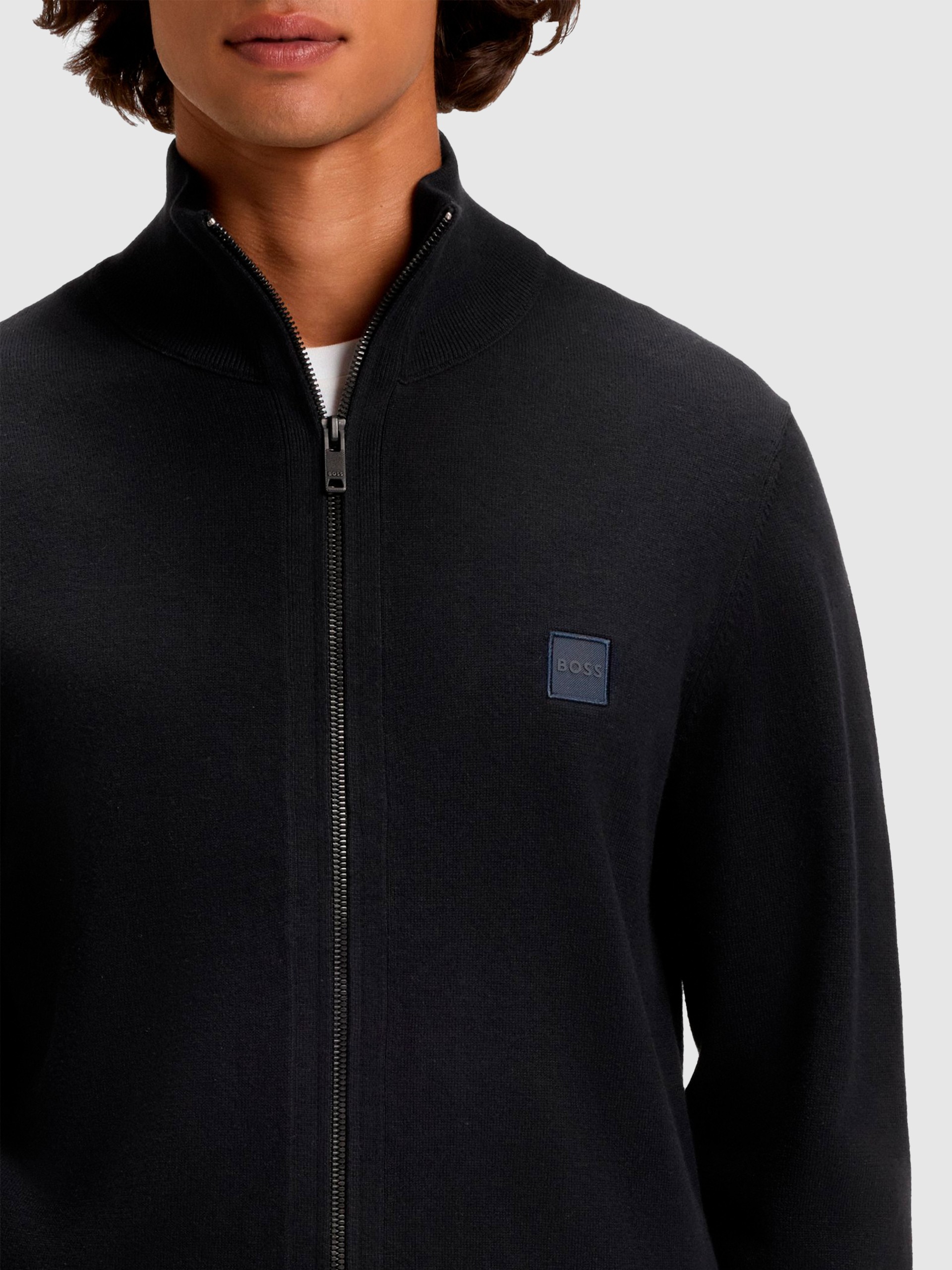 Jacket Man Navy Blue Boss Orange