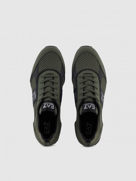 Tenis Hombre Verde Ea7 Emporio Armani