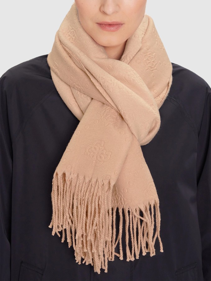 Bufandas Mujer Beige Guess