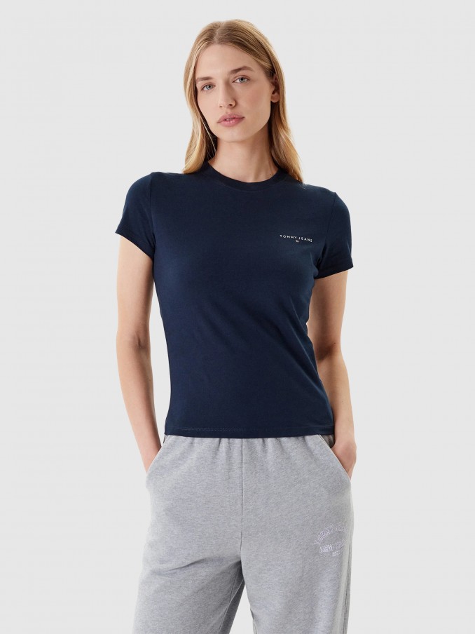 Camiseta Mujer Azul Marino Tommy Jeans