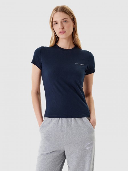 Camiseta Mujer Azul Marino Tommy Jeans