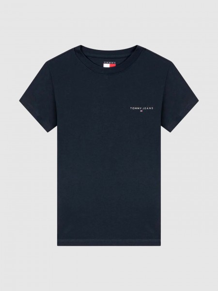 Camiseta Mujer Azul Marino Tommy Jeans