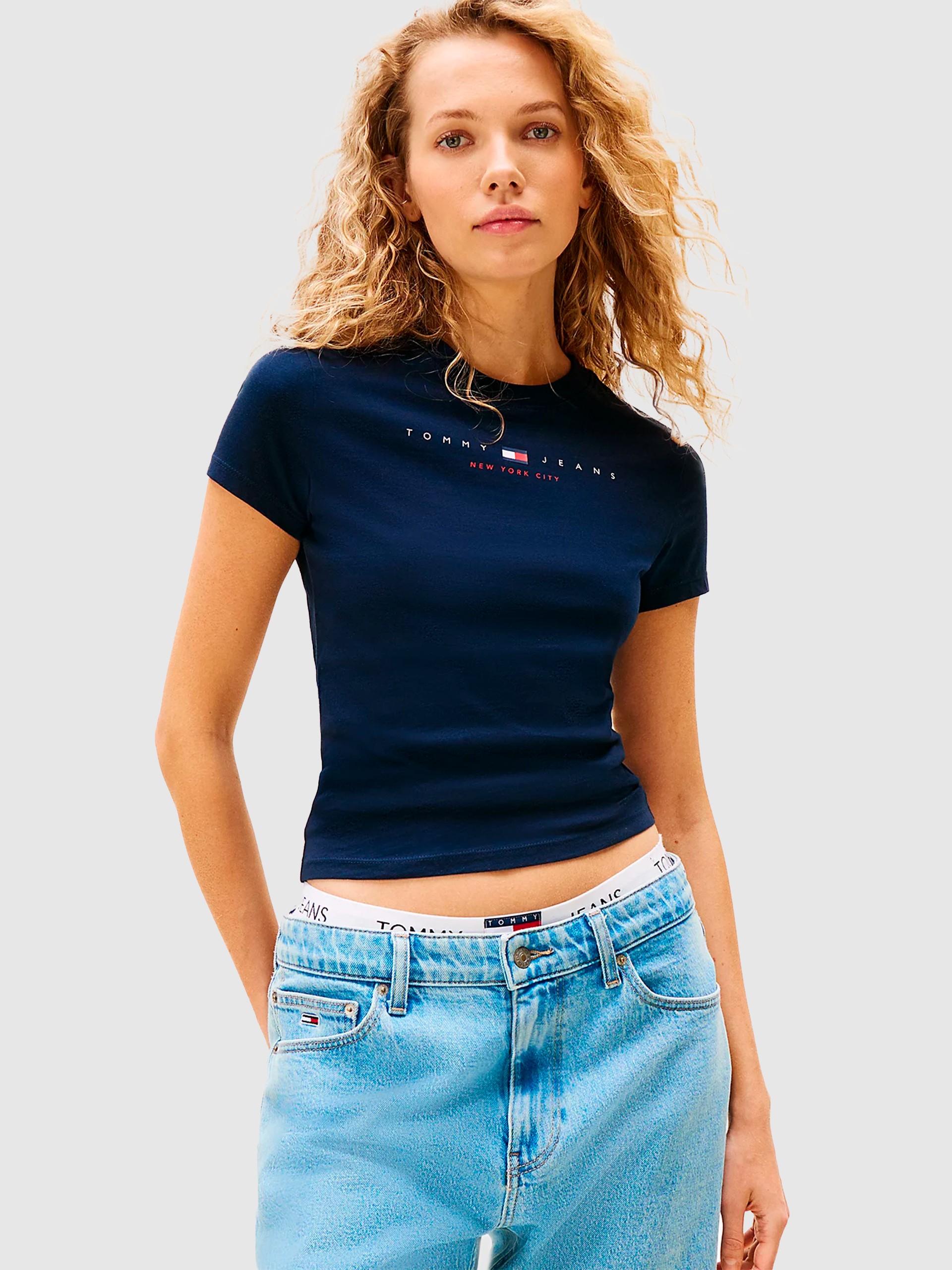 Camiseta Mujer Azul Marino Tommy Jeans