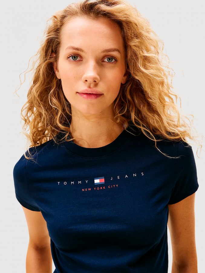 T-Shirt Woman Navy Blue Tommy Jeans