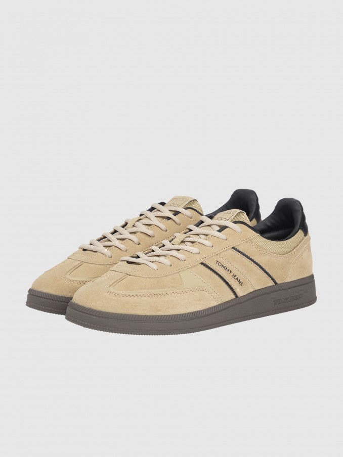 Tenis Hombre Beige Tommy Jeans