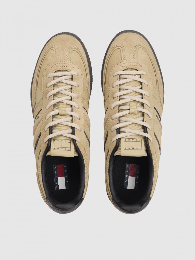 Tenis Hombre Beige Tommy Jeans