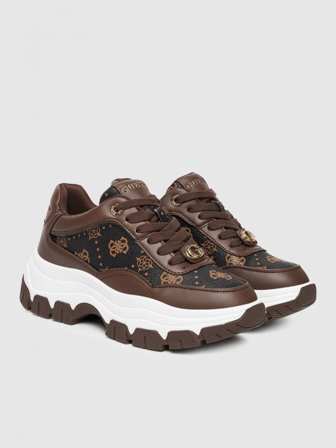 Sneakers Woman Brown Guess
