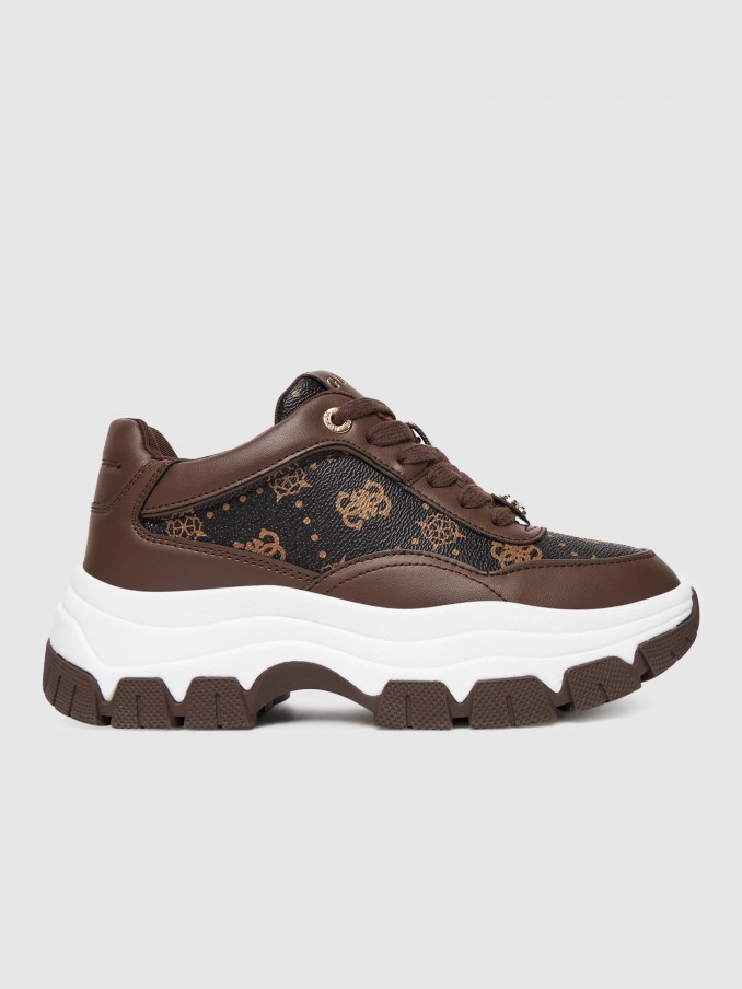 Sneakers Woman Brown Guess