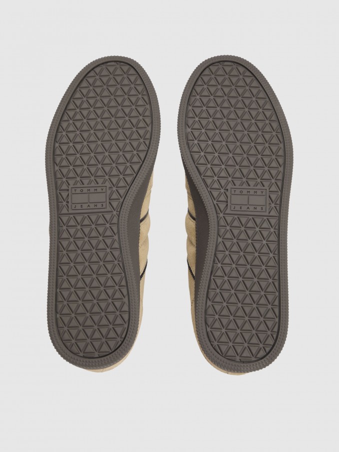Tenis Hombre Beige Tommy Jeans