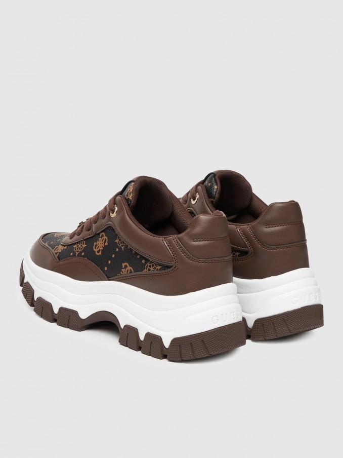 Tenis Mujer Marrn Guess