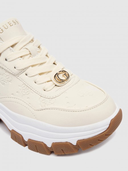 Tenis Mujer Beige Guess