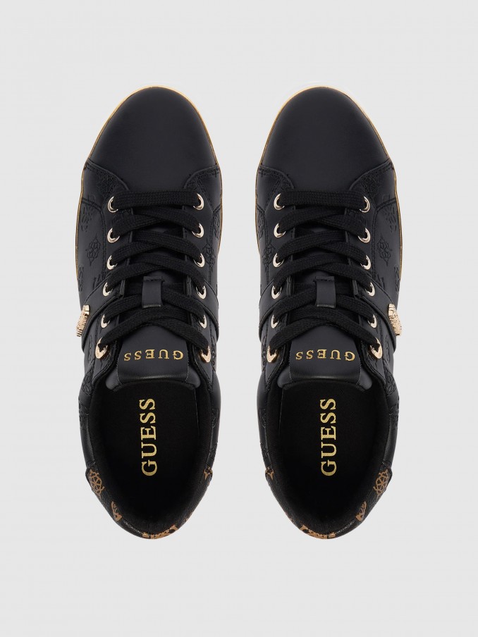 Tenis Mujer Negro Guess