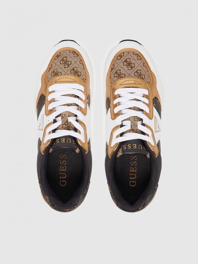 Tenis Mujer Marrn Guess
