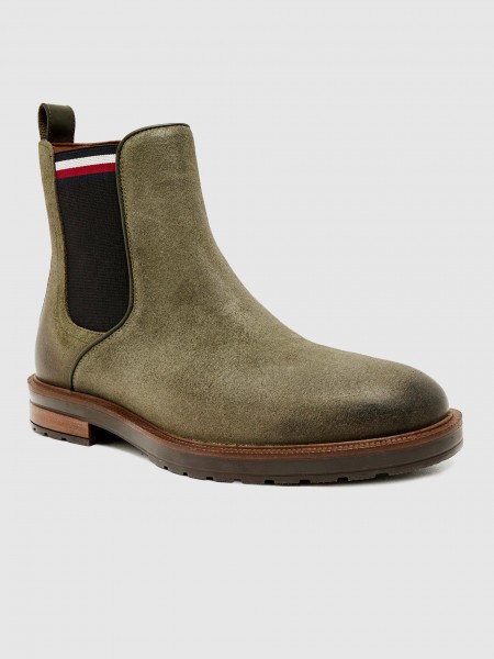 Botines Hombre Verde Tommy Jeans