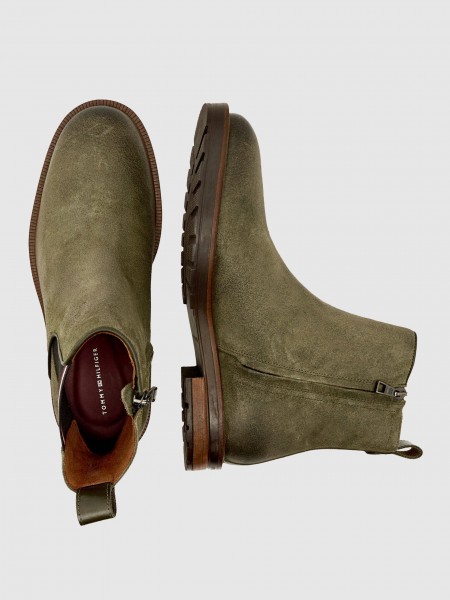 Botines Hombre Verde Tommy Jeans