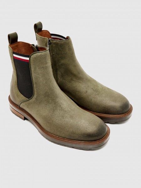 Botines Hombre Verde Tommy Jeans