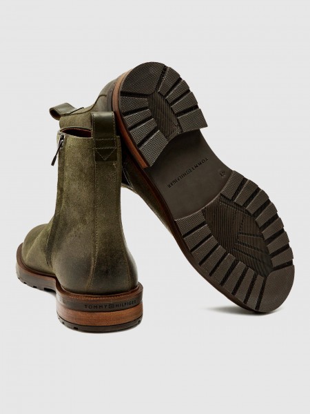 Botines Hombre Verde Tommy Jeans