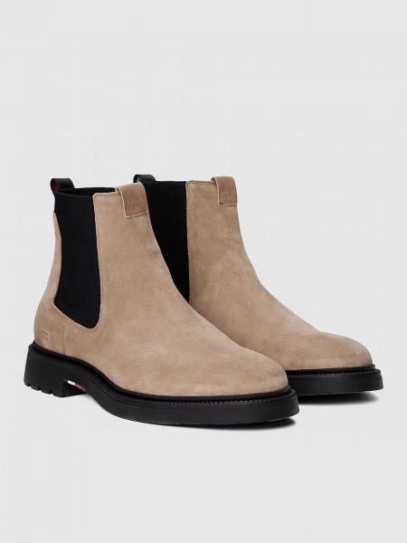 Ankle Boots Man Beige Tommy Jeans