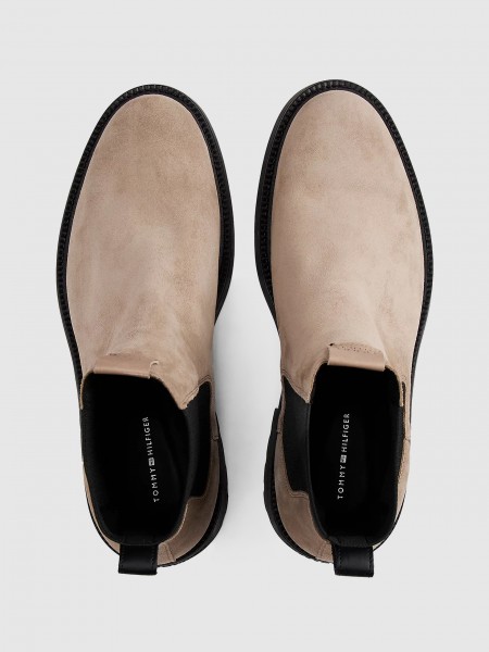 Ankle Boots Man Beige Tommy Jeans