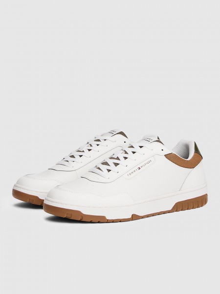 Tenis Hombre Crema Tommy Jeans