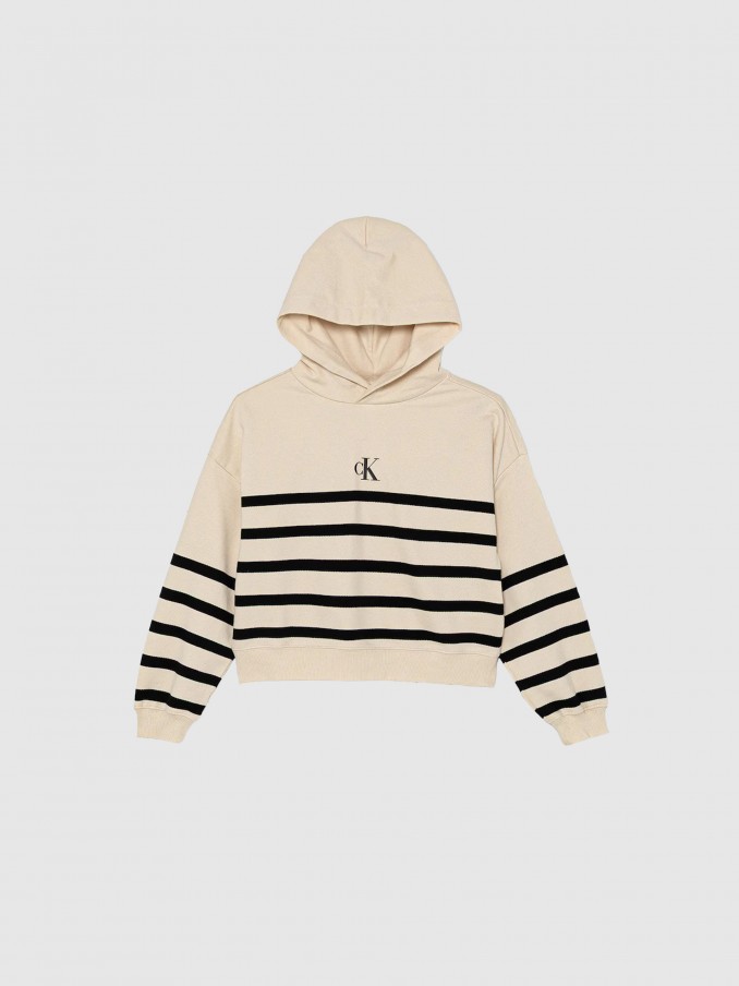 Jumper Girl Black Stripe Calvin Klein