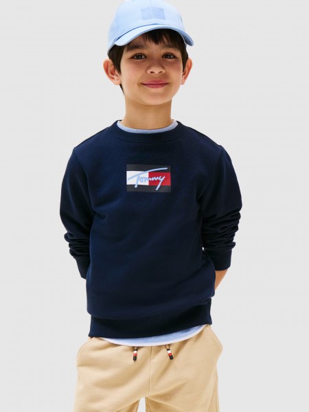 Jumper Boy Navy Blue Tommy Jeans Kids
