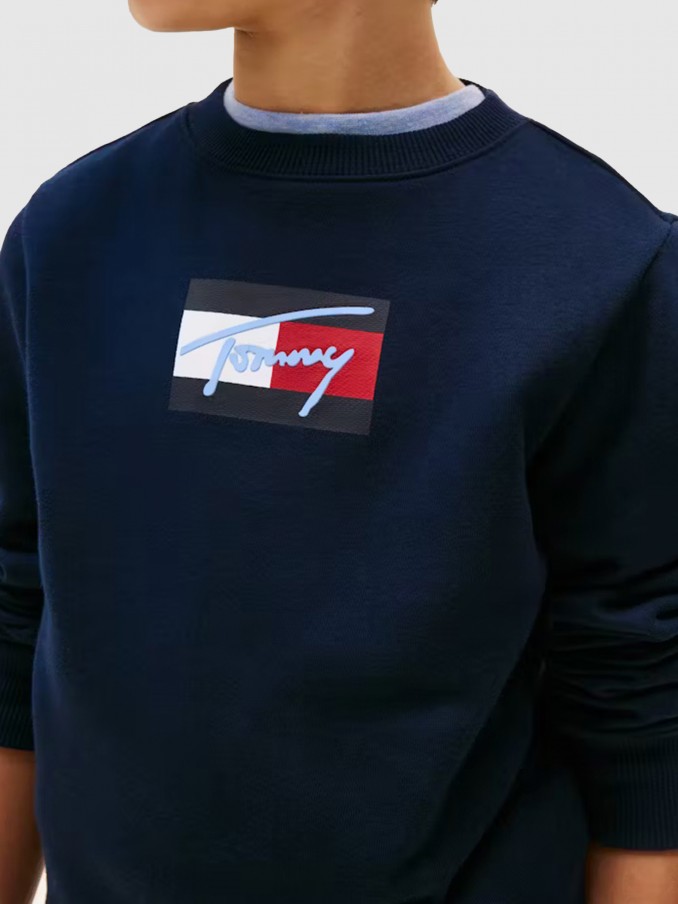 Jumper Boy Navy Blue Tommy Jeans Kids