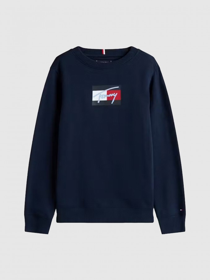 Jumper Boy Navy Blue Tommy Jeans Kids