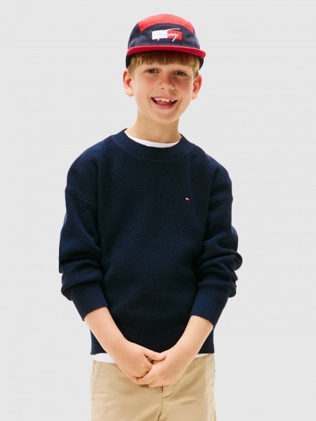 Pullover Boy Navy Blue Tommy Jeans Kids