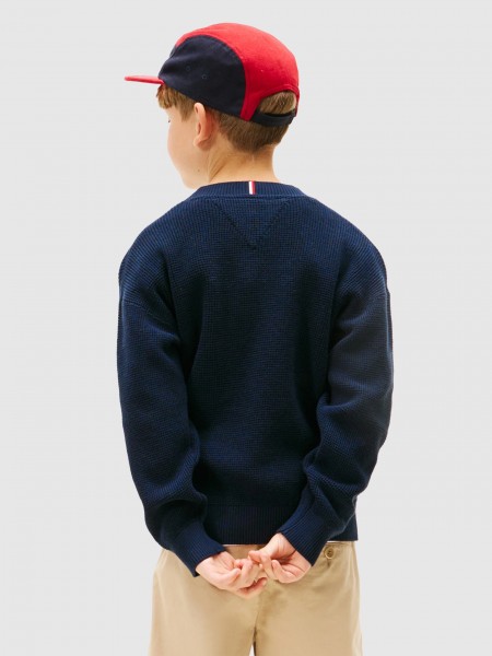 Pullover Boy Navy Blue Tommy Jeans Kids