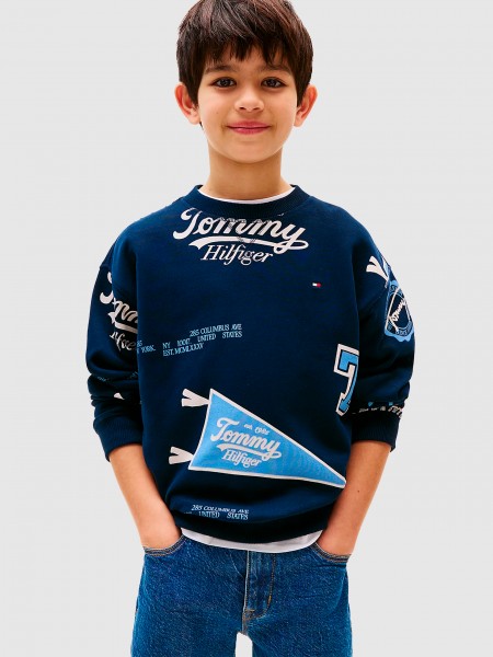 Jumper Boy Navy Blue Tommy Jeans Kids