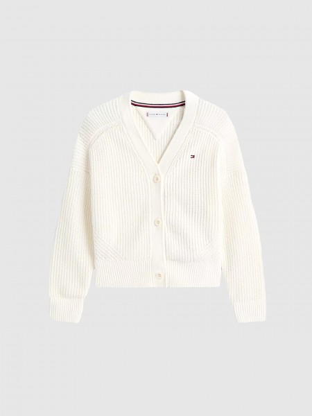 Chaqueta Ni�a Crema Tommy Jeans Kids