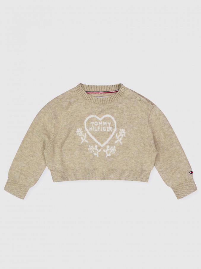 Jumper Girl Brown Tommy Jeans Kids