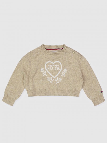 Jumper Girl Brown Tommy Jeans Kids