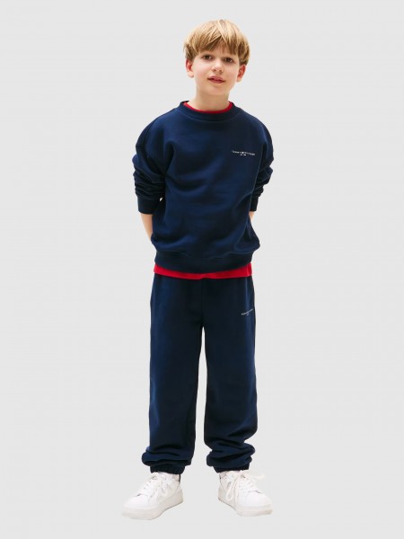 Pants Boy Navy Blue Tommy Jeans Kids