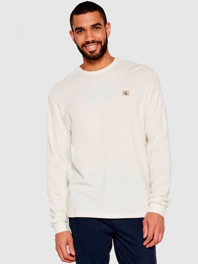 Pullover Man Cream Calvin Klein