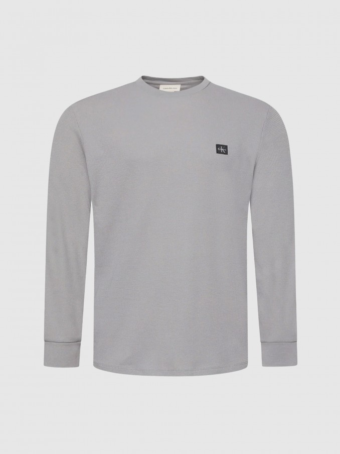 Sueter Hombre Gris Calvin Klein