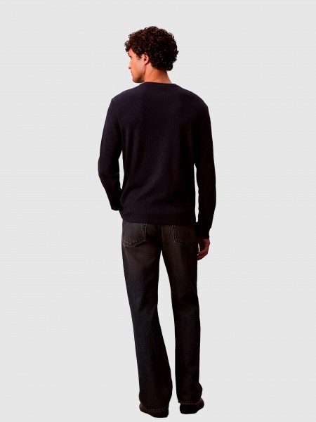 Sueter Hombre Negro Calvin Klein