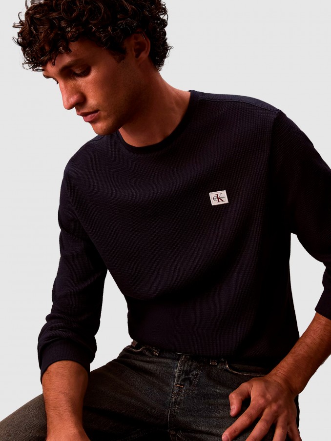 Sueter Hombre Negro Calvin Klein