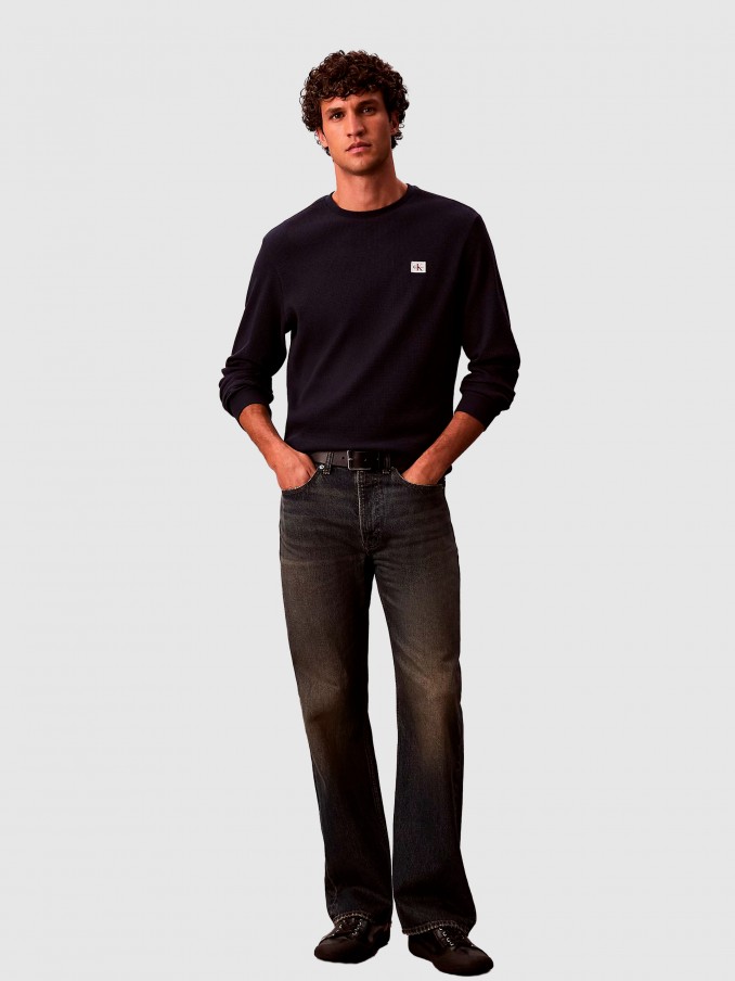 Sueter Hombre Negro Calvin Klein