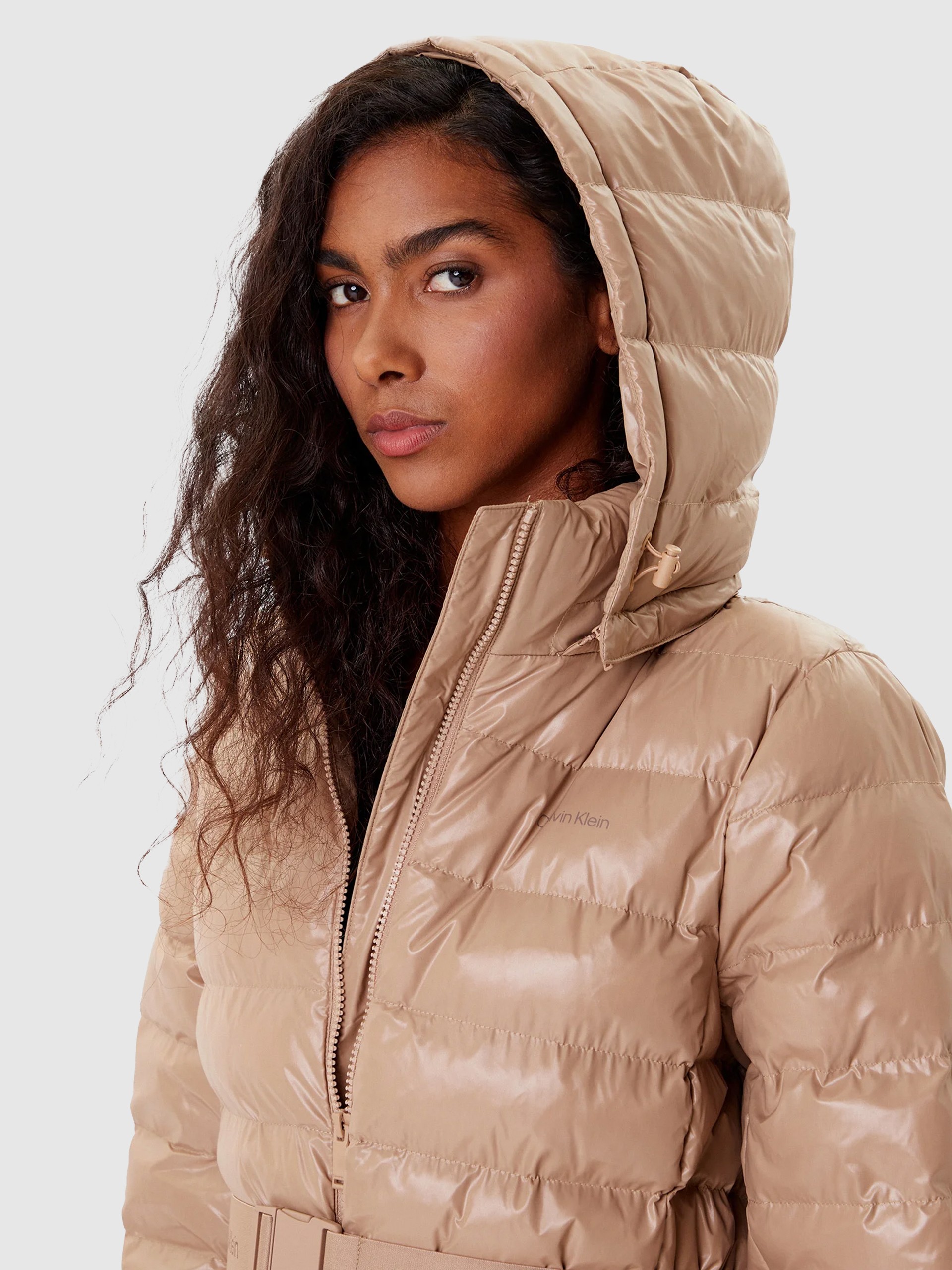 Chaqueta Mujer Beige Calvin Klein