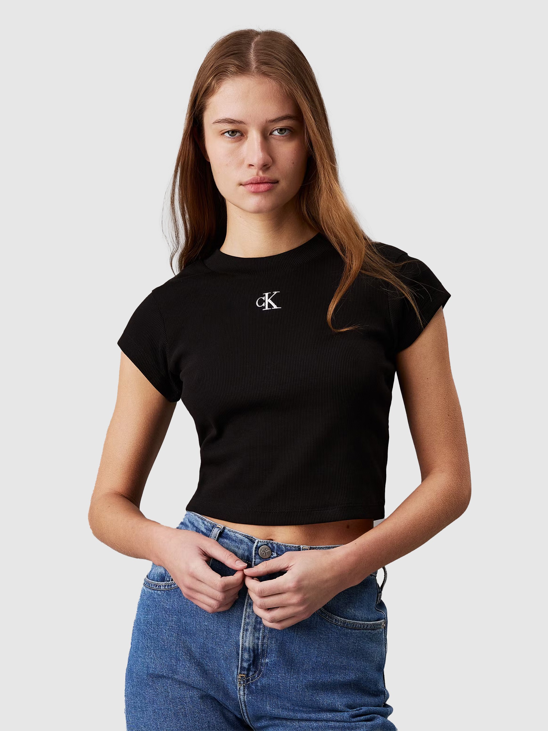 T-Shirt Woman Black Calvin Klein