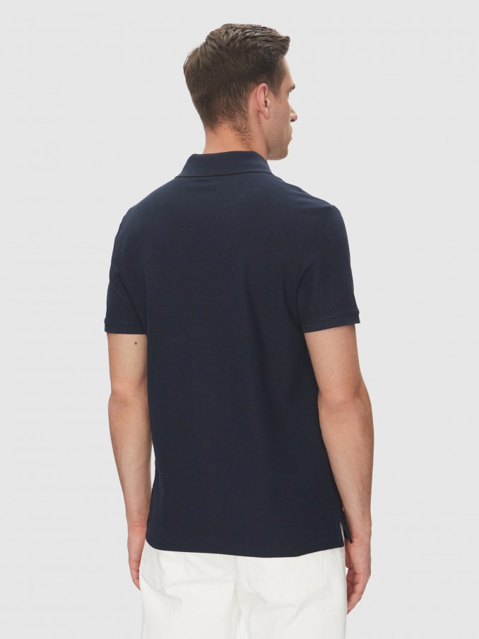 Polo Shirt Man Navy Blue Calvin Klein